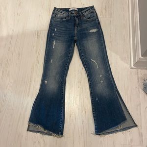 Flying Monkey Distressed Flare Jeans